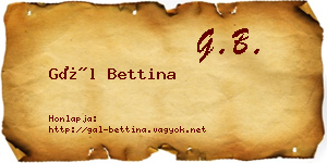 Gál Bettina névjegykártya