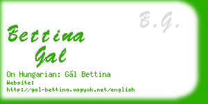 bettina gal business card