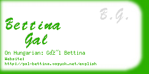 bettina gal business card